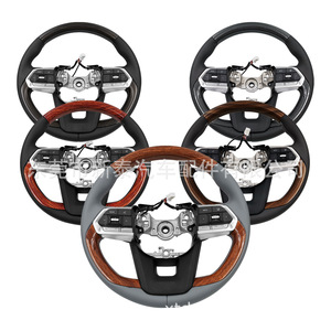 Steering Wheel Assembly For Toyota Land Cruiser LC300 2008-2026 Black ABS Carbon Fiber Style With Push Button Switches - Product Image 4