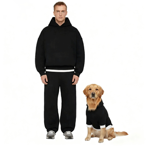 Conjuntos <span class=keywords><strong>de</strong></span> Sudadera con Capucha y Pantalones Deportivos para Hombre, Color Liso, Personalizados <span class=keywords><strong>de</strong></span> Joymay, Cómodos y Holgados, <span class=keywords><strong>de</strong></span> Algodón, con Diseño <span class=keywords><strong>de</strong></span> Perro - Product Image 3