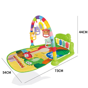 Tapis d'éveil musical et d'éveil motorie pour bébé 0-1 an, avec <span class=keywords><strong>piano</strong></span> à pédales, en plastique, pour l'éveil musical et le jeu rampant, produit transfrontalier - Product Image 1
