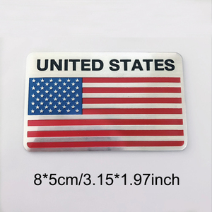 Autocollant USA original 3D drapeau américain en métal pour moto, voiture, décoration de maison, fêtes, en alliage d'aluminium - Product Image 6