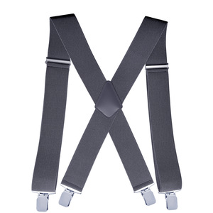 Pantaloni Lunghi da Uomo con <span class=keywords><strong>Bretelle</strong></span> Elastiche di Alta Qualità, <span class=keywords><strong>Bretelle</strong></span> Regolabili Monocolore per Uomo, Business Casual - Product Image 6