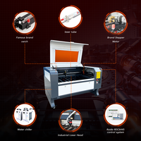 Découpe laser Co2 XM 9060 90w 120w 140w avec dispositif rotatif à tube laser CDWG EFR avec mise au point automatique et haut-bas