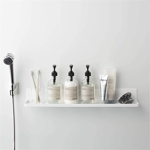 Estante de Almacenamiento Magnético para Baño, de Hierro Fundido, Montado en la Pared sin Perforaciones, con Acabado de Espejo, Ecológico, con Soporte para Teléfono Móvil y Tableta - Product Image 1