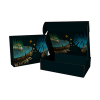 Elegante caja de regalo para cuaderno de cartón corrugado para graduados, recuerdo perfecto con grabado de laminación mate para embalaje de regalo
