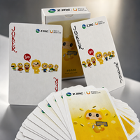 Cartes à Jouer Personnalisées Haut de Gamme avec Logo d'Entreprise – Cartes de Poker de Luxe avec Finition Vernie, Durables, Écologiques, en Papier, pour Usage Familial et Financier