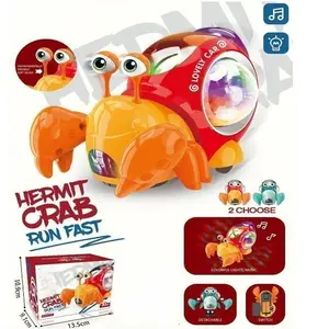 Hot Selling Crawling Crab Baby Toy Cute Dancing Walking Babies Sensory Induction Crabs with Light Up Music