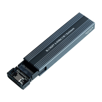 Carcasas de disco duro NVME y SATA, caja térmica de aluminio con puertos USB y TYPE-C, protocolo Dual