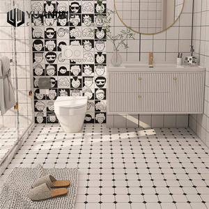 <strong>Pattern</strong> <strong>Tiles</strong> Black French Retro Bathroom Kitchen Balcony All Ceramic <strong>Floor</strong> <strong>Tiles</strong> - Product Image 6