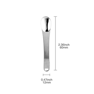 6CM Crème Visage Cuillère Applicateur Petite Cuillère De Maquillage En Métal Cosmétique Scoop Or Argent Mini Cosmétique <span class=keywords><strong>Spatule</strong></span> pour Soins De La Peau Du Visage - Product Image 2