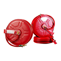 Enrouleur de tuyau d'incendie KOXY 20m/25m pour équipement de lutte contre l'incendie, construction en caoutchouc durable et en fonte, pression de fonctionnement de 0,8 à 1,6 MPa