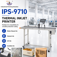 IPS-9710 25.4mm TIJ Inkjet Printer Thermal Inkjet Coding Machine USB RS232 for Inline Date Barcode Printing