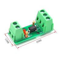Módulo de aislamiento de optoacoplador de 1 canal PC817 EL817 3V-5V 12V 24V Aislador fotoeléctrico Soporte de riel Placa de motor de accionamiento PLC