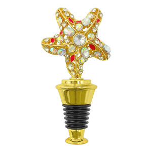 Christmas <b>Bottle</b> <b>Stoppers</b> Metal Wine <b>Stopper</b> Gold Diamond Star Style For Whiskey Champagne Red Wine - Product Image 2