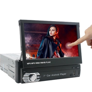 Máy Phát Dvd 1 Din Màn Hình Thu Gọn Được Âm Thanh Nổi Trên Xe Hơi <span class=keywords><strong>Android</strong></span> Máy Phát Thanh Xe Hơi Màn Hình Cảm Ứng 7 Inch Din Đơn Radio <span class=keywords><strong>GPS</strong></span> BT FM RDS AUX - Product Image 1