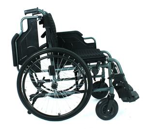 15.5 kg Accoudoirs réglables Double freins 220.46lbs Capacité Grade Aluminium Fauteuil roulant manuel Certifié CE Garantie 1 an - Product Image 1