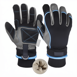 Gants de travail d'hiver imperméables WESKOS pour hommes et femmes, en Spandex 3M, pour le ski, le snowboard, écran tactile, chauds, à enfiler - Product Image 1