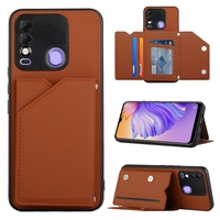 Coque de téléphone en gros pour Tecno Spark 8, effet peau, PU + TPU + PC