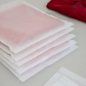 Biodegradable Glassine Paper Bag Garment Receycable Clothing Bag Paper Packaging Bag For Clothes Transparent Customized Accept