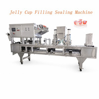 Machine de remplissage et de scellage de gobelets pour jus de fruits, gelée et pudding