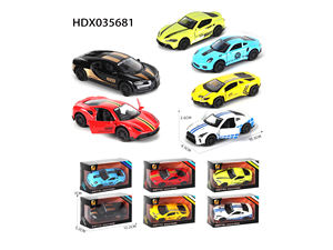 豪华定制1:64仿真合金汽车男孩3门开口8模型拉回压铸儿童跑车玩具 - Product Image 2
