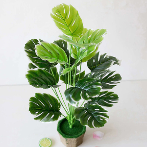 <span class=keywords><strong>Piante</strong></span> Artificiali Foglie di Palma Verde Monstera per Decorazione Casa, Giardino, <span class=keywords><strong>Soggiorno</strong></span>, Camera <span class=keywords><strong>da</strong></span> Letto, Balcone, Pianta Tropicale Finta in Plastica - Product Image 5