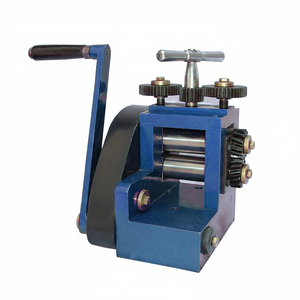 Goldsmith Machinery Eagle Manual Rolling Mill for Jewellery <b>Tools</b> Easy Change Roller Navy Blue Premium Compact Model - Product Image 2