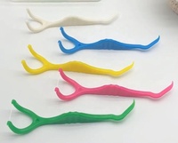 Brosses interdentaires de haute qualité avec têtes de brosse confortables, saveurs menthe et pastèque, en nylon/polyester/PTFE/soie