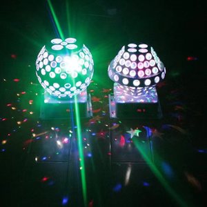 Luz LED de haz móvil RGBW de doble capa con forma de <span class=keywords><strong>platillo</strong></span> volador espacial, con control DMX512/activación por sonido para fiestas, discotecas y clubes nocturnos - Product Image 5