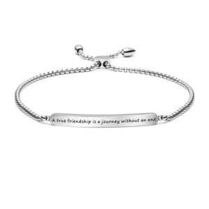 Joycuff สร้อยข้อมือแฟชั่นสเตนเลส316L,สร้อยข้อมือปรับได้แนวยาวสร้างแรงบันดาลใจสำหรับผู้ชายและผู้หญิง - Product Image 2