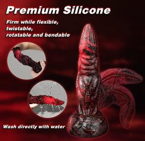 SM Sex Whip Toy Consoladores de silicona suave Premium para placer íntimo Productos para adultos - Product Image 3