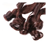 Extensions de cheveux synthétiques tressées au crochet, style bohème, bouclées à la française, brun foncé, 22 pouces, pré-étirées, ondulées et volumineuses