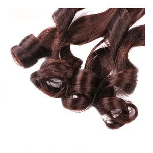 22-Inch <strong>Dark</strong> Brown French Curly <strong>Braids</strong> Pre-Stretched Bouncy Loose Wavy Crochet Hair Extensions Synthetic Boho Box <strong>Braids</strong> - Product Image 3