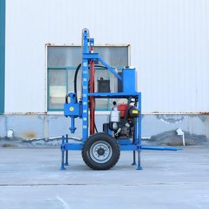 <span class=keywords><strong>เครื่อง</strong></span><span class=keywords><strong>เจาะ</strong></span>บ่อน้ำแบบเคลื่อนที่ขนาดเล็ก ล้อเลื่อนได้ ความลึก 120 เมตร <span class=keywords><strong>เครื่อง</strong></span><span class=keywords><strong>เจาะ</strong></span>ไฮดรอลิกดีเซล สำหรับ<span class=keywords><strong>เจาะ</strong></span><span class=keywords><strong>ดิน</strong></span>ชั้นทรายละเอียด - Product Image 1