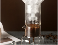 Infuseur de café froid à goutte lente réglable en verre transparent de 600ml