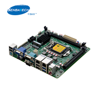Carte mère LGA1150 2 GBE DDR3 SIM PCIE X16 PS2 10 USB 6 COM Lga 1150 Mini Itx Cartes mères