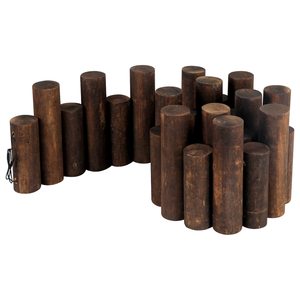 Rollos <span class=keywords><strong>de</strong></span> <span class=keywords><strong>troncos</strong></span> <span class=keywords><strong>de</strong></span> <span class=keywords><strong>jardín</strong></span> populares Borde escalonado Borde <span class=keywords><strong>de</strong></span> valla corta Acabado <span class=keywords><strong>de</strong></span> madera quemada Borde decorativo <span class=keywords><strong>de</strong></span> paisaje <span class=keywords><strong>de</strong></span> césped al aire libre - Product Image 1