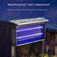 Lámpara Antimosquitos Ultravioleta de la Mejor Calidad, Segura, Impermeable y con Energía Solar, Adecuada para Patios, Jardines y Granjas