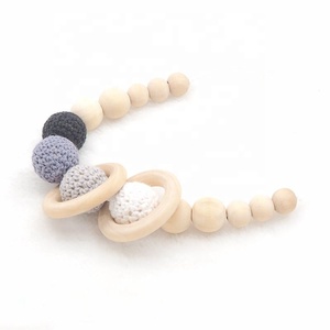 Venta al por mayor Ecológico Ronda DIY Pulsera Fabricación de Joyas Collar Accesorios 12mm Cuentas de Madera de Arce Natural - Product Image 3