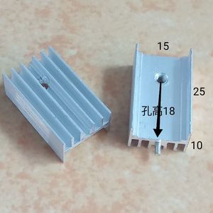 ฮีทซิงค์อะลูมิเนียมประสิทธิภาพสูง TO220 ขนาด 15x10x20 25 มม. แบบติดตั้งบนพื้นผิว สำหรับทรานซิสเตอร์ MOSFET 7805 SCR ไดโอดซีเนอร์ ระบายความร้อน - Product Image 3