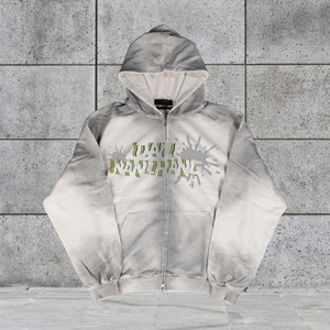 Sudadera con Capucha Extra Grande Unisex al por Mayor, de Algodón y Poliéster Grueso, con Logotipo Bordado Personalizado, Estilo Vintage, Diseño con Cremallera, Transpirable - Product Image 5