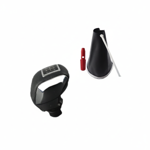 Clio 3 Sport Gear <b>Shift</b> <b>Knob</b> and Gaiter Set 5-Speed Grey Framed Gaiter + Sport <b>Knob</b> (1 Piece) Long Feature Turkey - Product Image 2