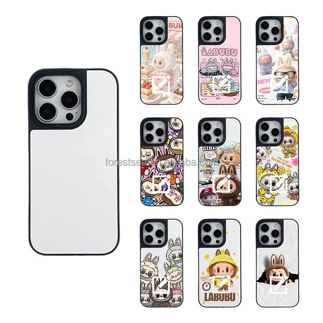 Customized Camera Logo Print Cartoon Pattern Mirror Phone case for iPhone 16 Pro 17 logo Aluminum Sheet Custom Mobile case
