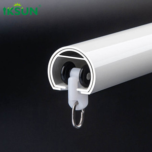 Iksun 7.9-14.8ft Inside Mount Cafe Large Window Long Simple Industrial Modern Extendable Curtain Rod - Product Image 5