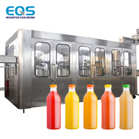 Machine de remplissage à chaud industrielle automatique pour jus, thé, boissons sportives, ligne d'embouteillage de jus et de boissons en bouteilles PET