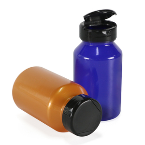 Emballage pharmaceutique transparent personnalisé en plastique HDPE pour capsules de produits de santé, médicaments et pilules avec bouchon à vis - Product Image 1