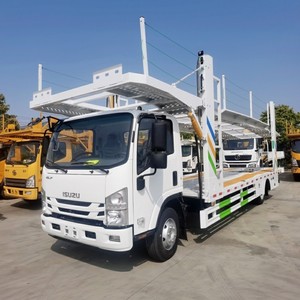 รถบรรทุกขนส่งรถยนต์สองชั้น ISUZU 4x2 3 ชุด ราคาโรงงาน พร้อมขาย - Product Image 1