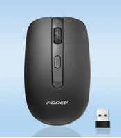 Ratón inalámbrico de 2,4 GHz, ratón óptico portátil con receptor USB, 1600 DPI, 3 niveles ajustables para ordenador portátil, PC de escritorio, oficina