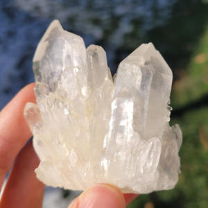 Vente en gros de pierres de guérison en cristal naturel de haute qualité, grappe de cristal d'ananas, décoration d'intérieur - Product Image 3