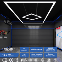 Éclairage LED carré pour la lumière de travail de détail de salle d'exposition de lavage de voiture avec la caractéristique décorative