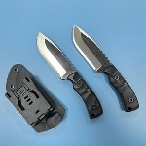 Well <span class=keywords><strong>handiwork</strong></span> CNC proceso 440 D2 acero caza Knife Full Tang hoja fija caza Knife con funda para exteriores - Product Image 2